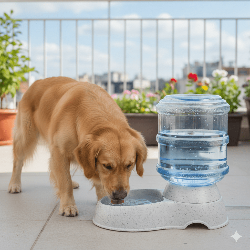 Gravity Pet Water Dispenser 3.5L — Self - Refilling, Food - Grade, Anti - Slip - PawJoyful