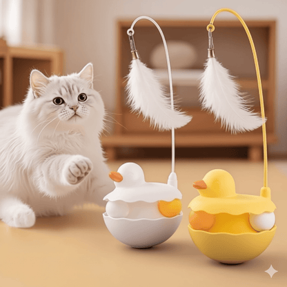 Interactive Duck Cat Toy Stick — Lightweight, Washable & Fun Indoor/Outdoor - PawJoyful