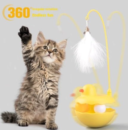 Interactive Duck Cat Toy Stick — Lightweight, Washable & Fun Indoor/Outdoor - PawJoyful