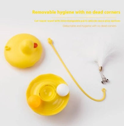 Interactive Duck Cat Toy Stick — Lightweight, Washable & Fun Indoor/Outdoor - PawJoyful