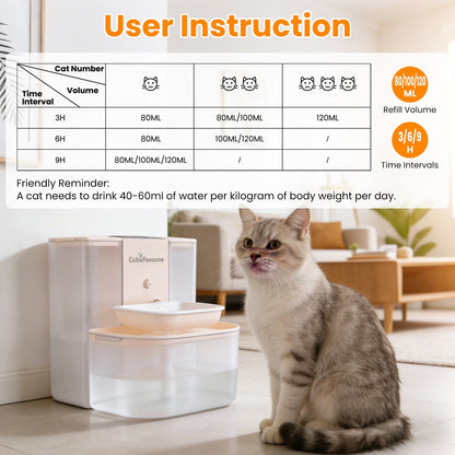 Smart Pet Water Fountain 4.5L — Cordless, Self - Refilling, Remote Control & Ceramic Bowl - PawJoyful