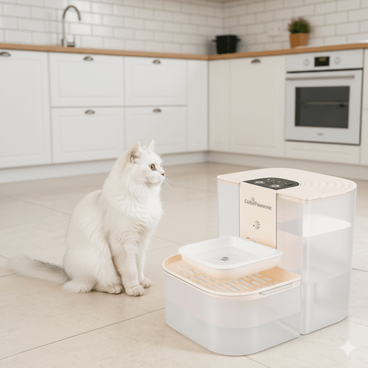 Smart Pet Water Fountain 4.5L — Cordless, Self - Refilling, Remote Control & Ceramic Bowl - PawJoyful