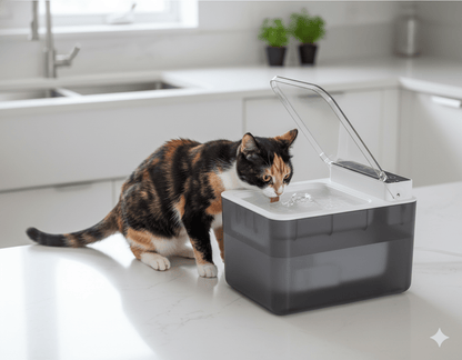 Stainless Steel Pet Water Fountain — Wireless, Silent & Self - Dispensing - PawJoyful