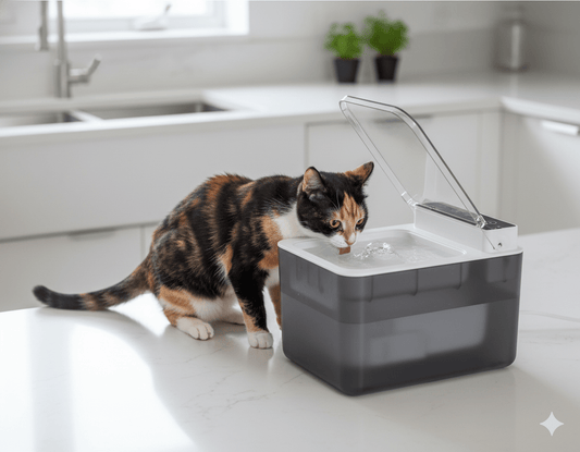 Stainless Steel Pet Water Fountain — Wireless, Silent & Self - Dispensing - PawJoyful